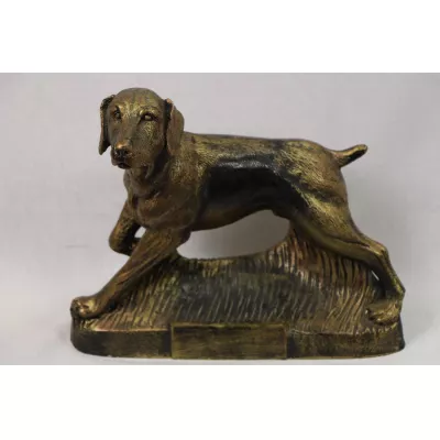 Vintage Bronzeskulptur mit "Jagdhund" Motiv