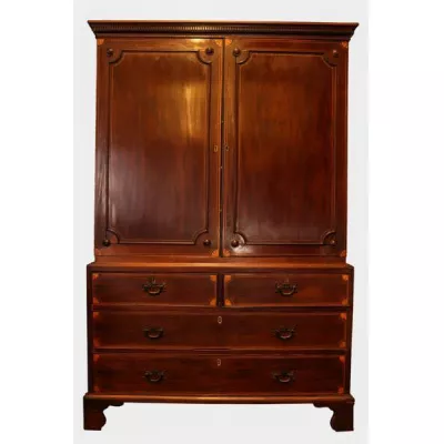 Außergewöhnlicher antiker Wohnzimmerschrank aus Mahagoni, ca. 1900