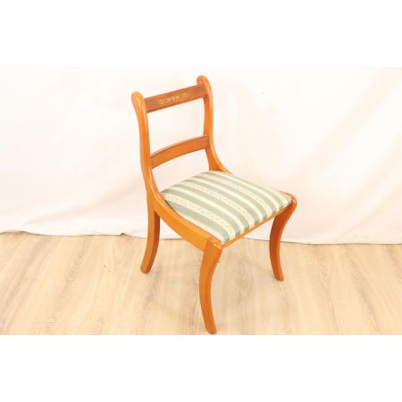 5er Set antike Holzstühle mit schönen Verzierungen, viktorianischer Stil