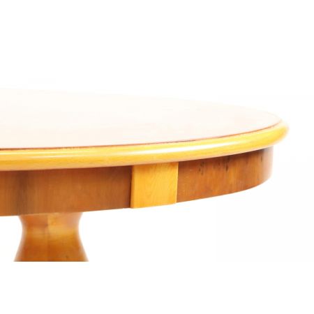 Ovaler coffee table / Sofatisch in Eibe mit Paw Feet