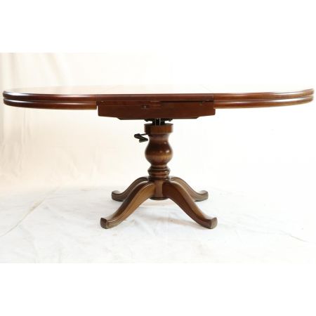 Antiker ausziehbarer Esstisch aus Massivholz