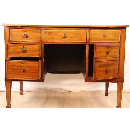 Massivholz Mahagoni Schreibtisch Lady's Desk im Viktorianischen Stil mit Lederplatte