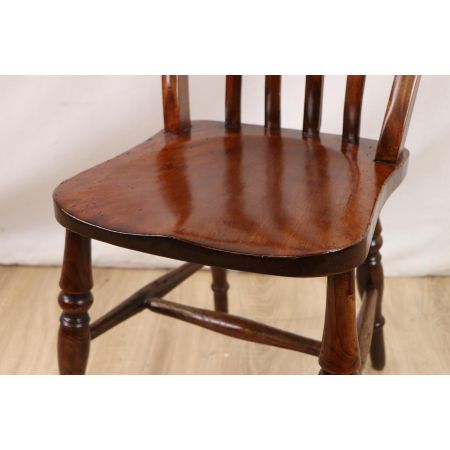 6er Set rustikale Windsor Stühle aus Massivholz, Landhausstil