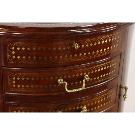 Kleines Sideboard / Barmöbel mit schönen Intarsien