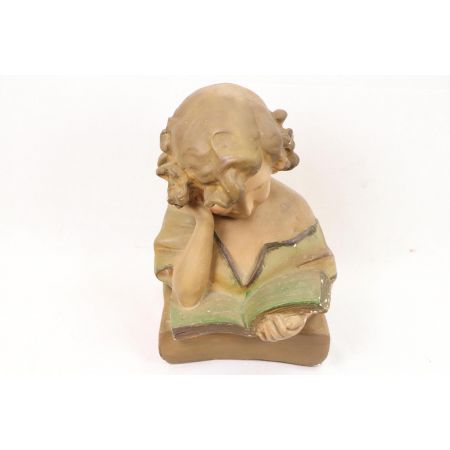 Vintage Skulptur "lesendes Mädchen"