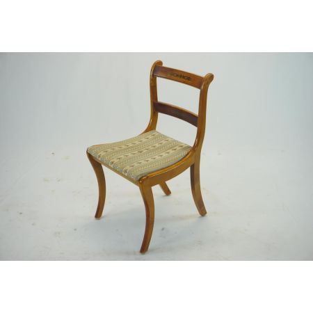 3er Set Esszimmerstühle, Regency Stil