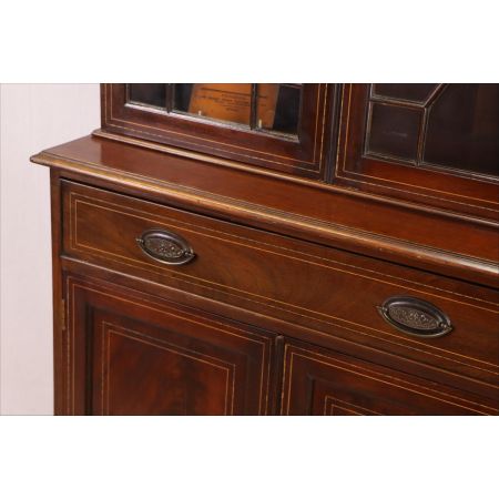 Schöner zweitüriger Bücherschrank / Two Door Bookcase, Regency Stil