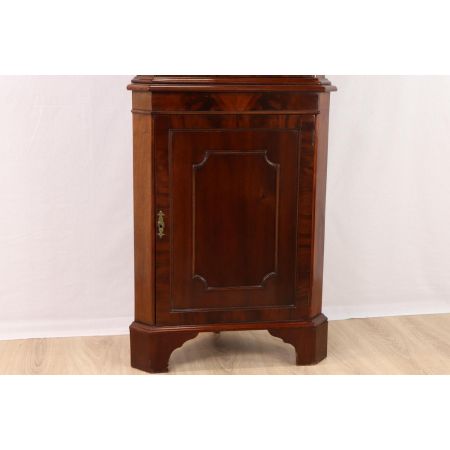 Schöner Eckschrank mit verglaster Schranktür, Regency Stil