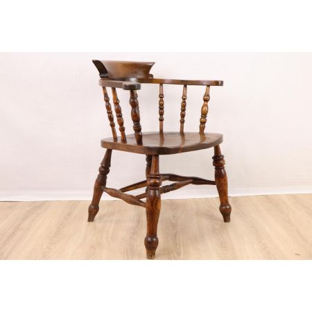 Rustikaler Captains Chair - Landhaus Armchair