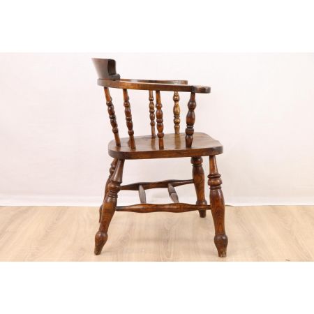 Rustikaler Captains Chair - Landhaus Armchair
