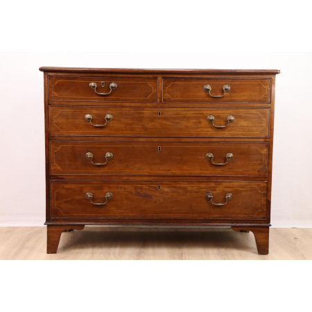 Schicke klassische Kommode mit 5 Schubladen  Edwardian  1890