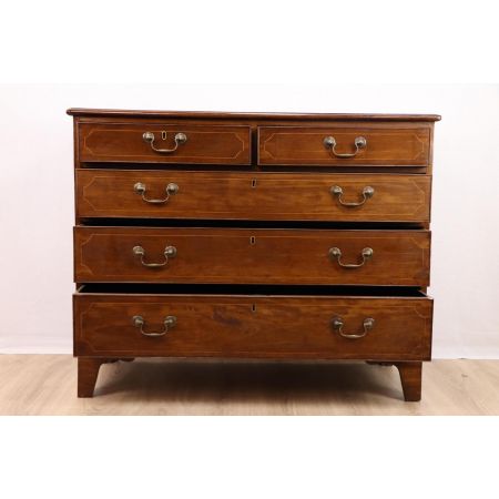 Schicke klassische Kommode mit 5 Schubladen  Edwardian  1890