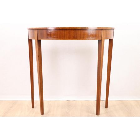 Halbrunder Beistelltisch / Side Table mit schönen Intarsien