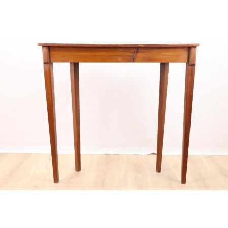 Halbrunder Beistelltisch / Side Table mit schönen Intarsien