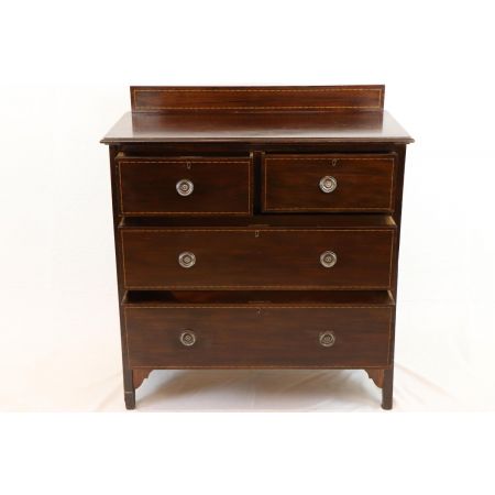 Kleine klassische Edwardian Kommode mit Bandintarsien