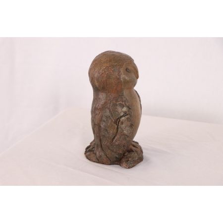 Handgefertigte Eulen Statue, Vintage