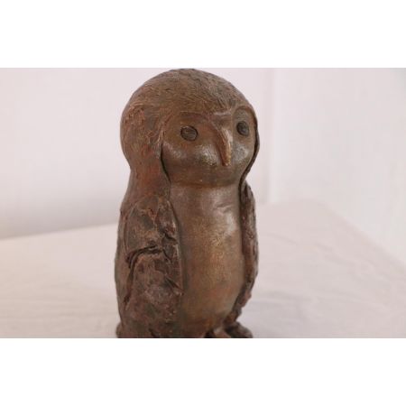 Handgefertigte Eulen Statue, Vintage