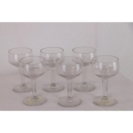 6-er Set Vintage Coupé Cocktail Gläser