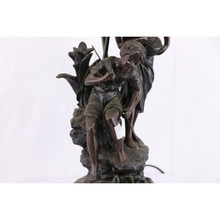 Außergewöhnliche Vintage Lampe im Jugendstil