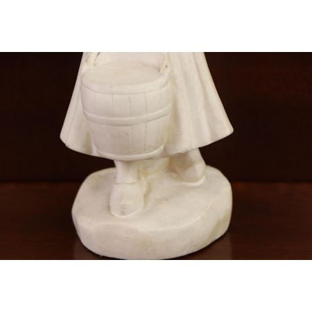 Keramik Figur Skulptur Mädchen mit Schüssel antik