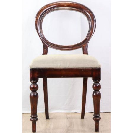 6er Satz edler englischer Esszimmerstühle aus Mahagoni Massivholz