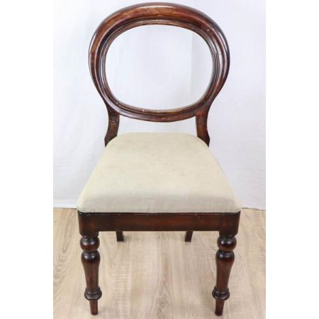 6er Satz edler englischer Esszimmerstühle aus Mahagoni Massivholz