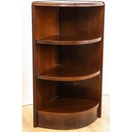 Kleines Eckregal / Open Bookcase in Mahagoni, Corner Shelf