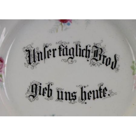 Einzelner Porzellan Dessertteller mit Blumenmotiv