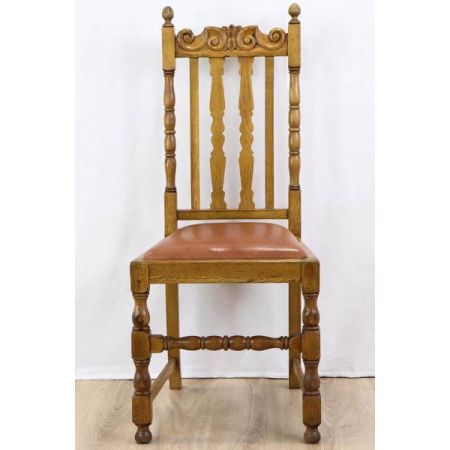 3+1 Set klassische Country Dining Chairs aus Eiche