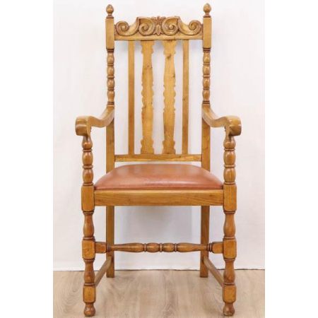 3+1 Set klassische Country Dining Chairs aus Eiche