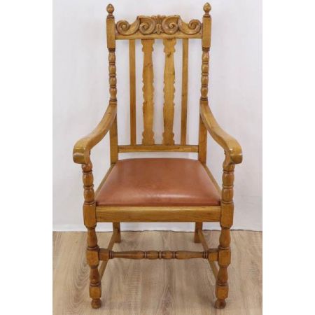 3+1 Set klassische Country Dining Chairs aus Eiche