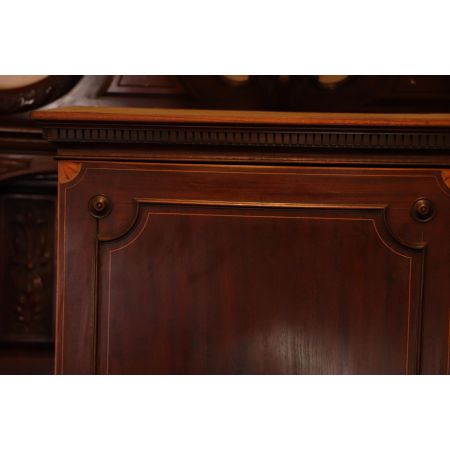 Außergewöhnlicher antiker Wohnzimmerschrank aus Mahagoni, ca. 1900