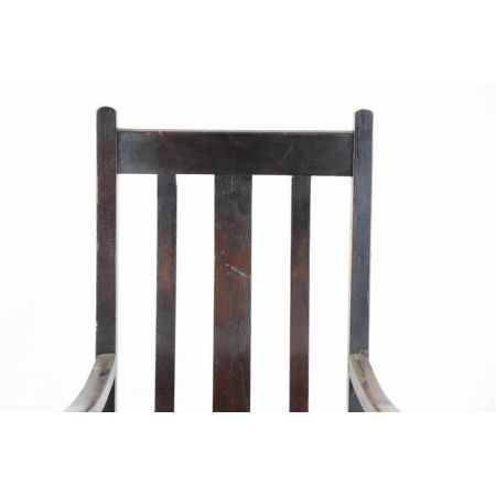 Original antiker Landhaus Stuhl, Eiche, ca. 1920