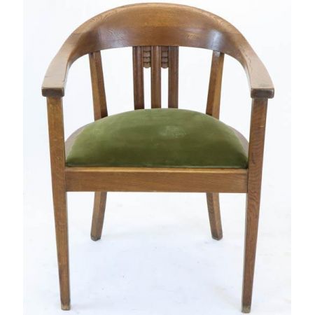 Club Chair, Art déco Stil, Eiche 1920