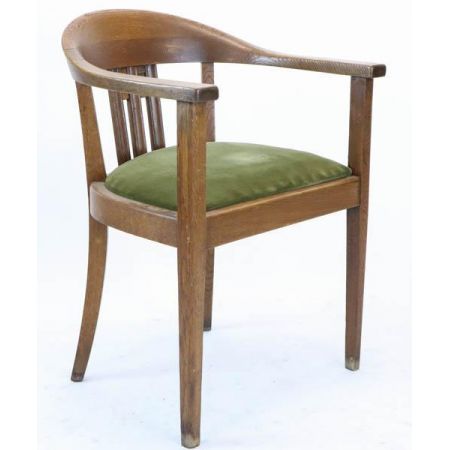 Club Chair, Art déco Stil, Eiche 1920