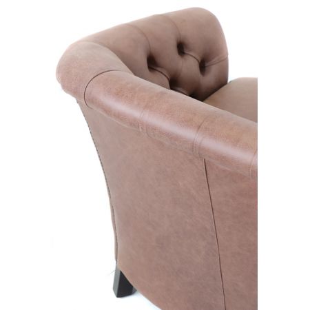Chesterfield Clubsofa "Diana" 3-Sitzer in Special Selvaggio - Sofort Lieferbar