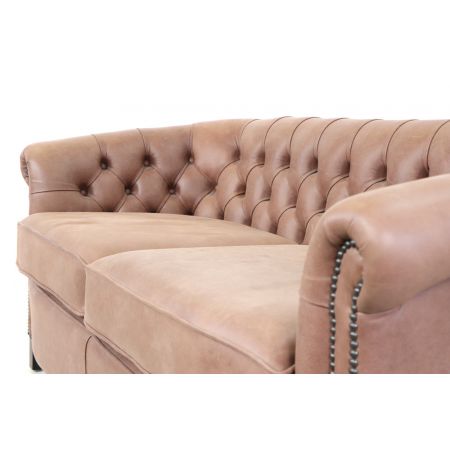 Chesterfield Clubsofa "Diana" 3-Sitzer in Special Selvaggio - Sofort Lieferbar