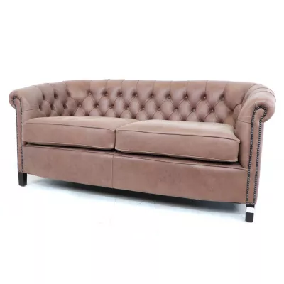 Chesterfield Clubsofa "Diana" 3-Sitzer in Special Selvaggio - Sofort Lieferbar