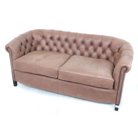 Chesterfield Clubsofa "Diana" 3-Sitzer in Special Selvaggio - Sofort Lieferbar