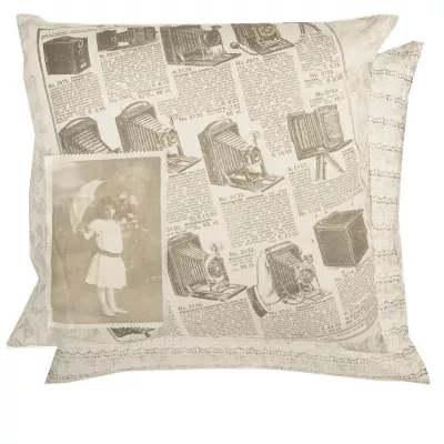 Clayre & Eef Kissen "Kamera" 50*50cm