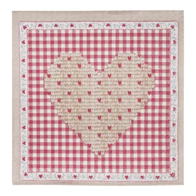 Clayre & Eef Papierservietten 33x33 (20) With Love from Switzerland