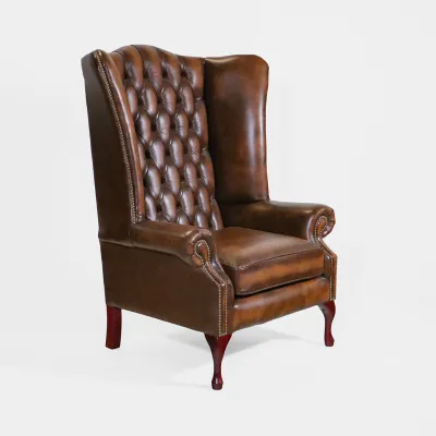 Chesterfield Big Queen Anne Chair
