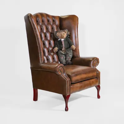 Chesterfield Big Queen Anne Chair