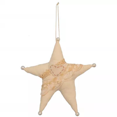 Clayre & Eef Hänger in Sternform hanging 15 cm