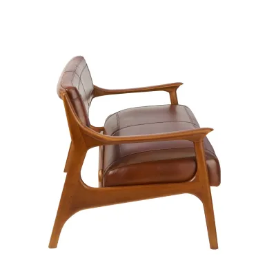 Vintage-Stil Ledersofa 