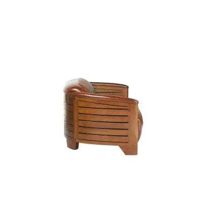 Clubsofa Leder Braun