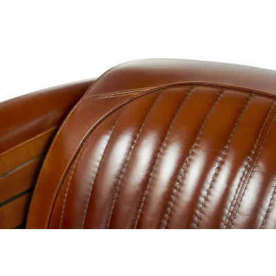 Clubsofa Leder Braun