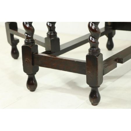 Antiker Landhaus Esstisch, Gateleg Table, Eiche, ca. 1890