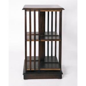 Stilvolles Mahagoni Revolving Bookcase mit 2 Ebenen, handgefertigt in Großbritannien