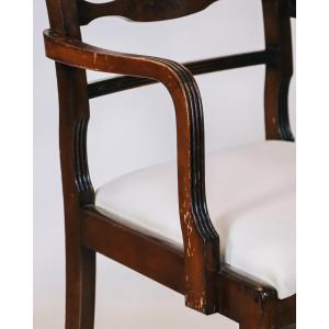 Eleganter Armchair aus Mahagoni im regency-stil